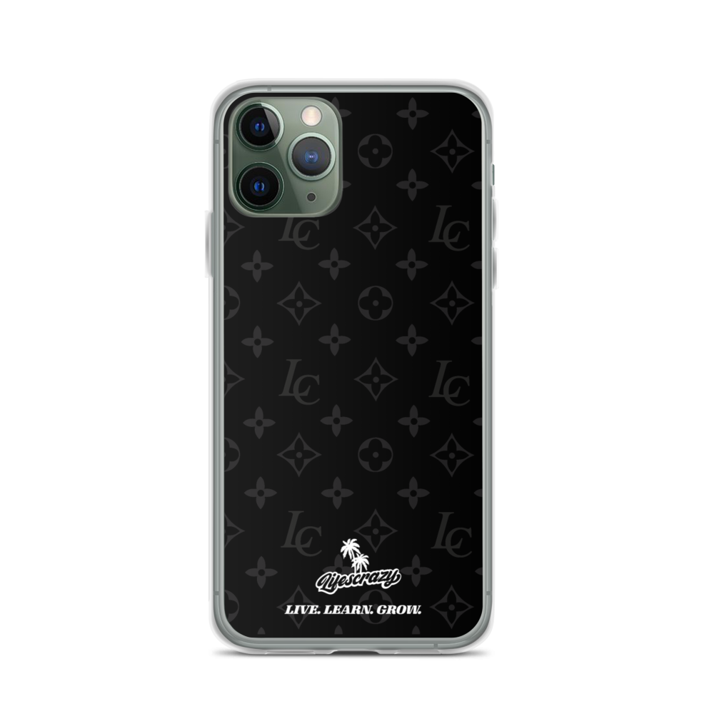 Gray Louis Vuitton Logo iPhone 11 Pro Max Clear Case